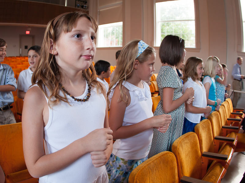 Children attending  Arts Academy classes